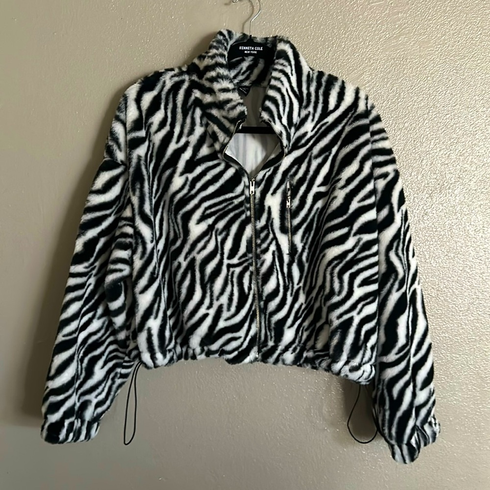 Zebra print soft jacket